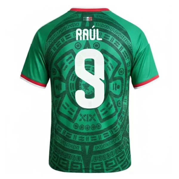 Camisolas México Raul 9 Equipamento Principal Mundial 2026