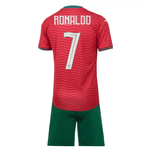 Camisolas Portugal Cristiano Ronaldo 7 Criança Equipamento Principal Mundial 2026