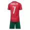 Camisolas Portugal Cristiano Ronaldo 7 Criança Equipamento Principal Mundial 2026