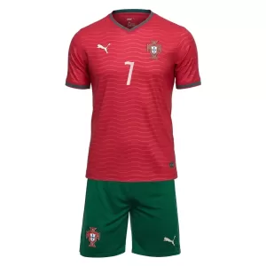 Camisolas Portugal Cristiano Ronaldo 7 Criança Equipamento Principal Mundial 2026