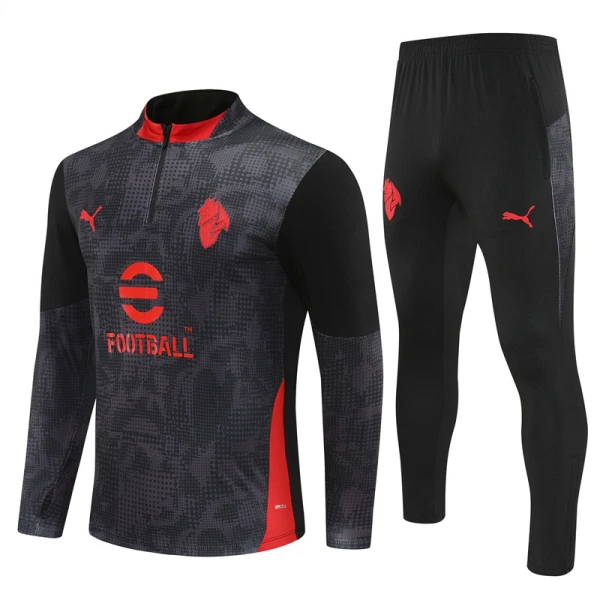 AC Milan Conjunto de Moletom de Treino 25/26 Preto