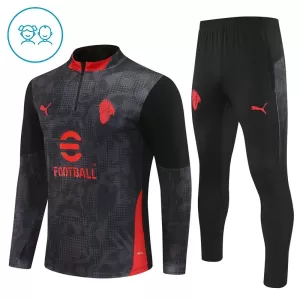 AC Milan Conjunto de Moletom de Treino Criança 25/26 Preto