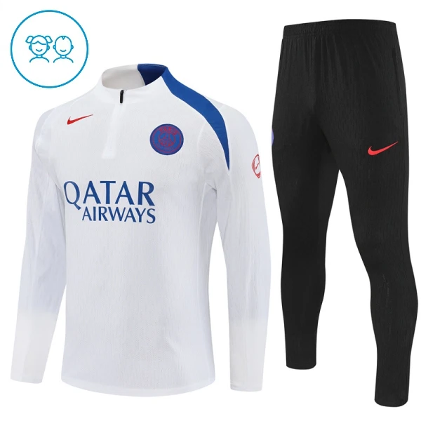 Paris Saint-Germain Conjunto de Moletom de Treino Criança 25/26 Branco