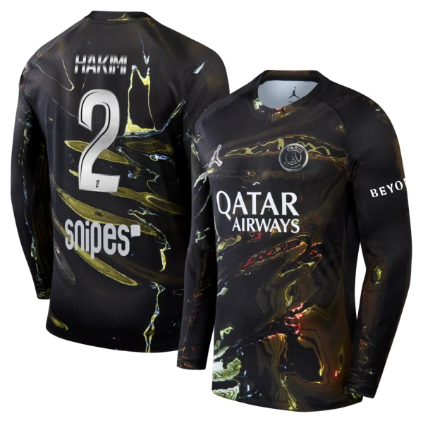 Camisolas Paris Saint-Germain Achraf Hakimi 2 Night 25/26 Manga Comprida