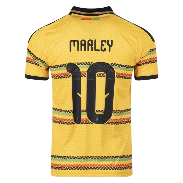 Camisolas Jamaica Bob Marley 10 Equipamento Principal Mundial 2026