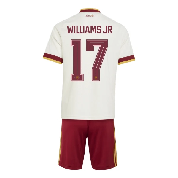 Camisolas Espanha Williams JR 17 Criança Equipamento Alternativo Mundial 2026