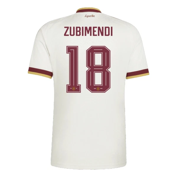 Camisolas Espanha Zubimendi 18 Equipamento Alternativo Mundial 2026