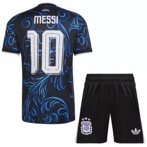 Camisolas Argentina Lionel Messi 10 Criança Equipamento Alternativo Mundial 2026