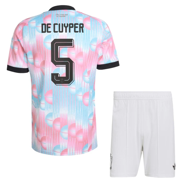 Camisolas Bélgica De Cuyper 5 Criança Equipamento Alternativo Mundial 2026