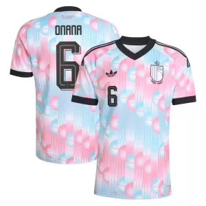 Camisolas Bélgica Onana 6 Equipamento Alternativo Mundial 2026