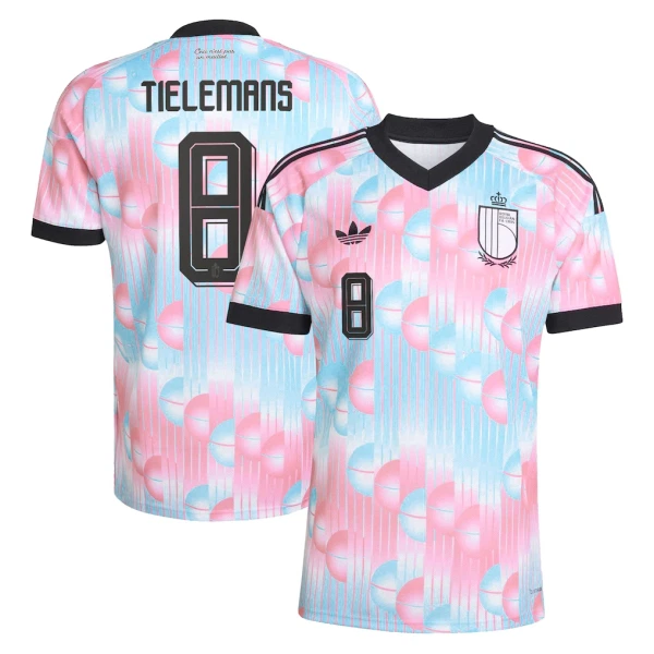 Camisolas Bélgica Tielemans 8 Equipamento Alternativo Mundial 2026 Camisolas Bélgica Tielemans 8 Equipamento Alternativo Mundial 2026
