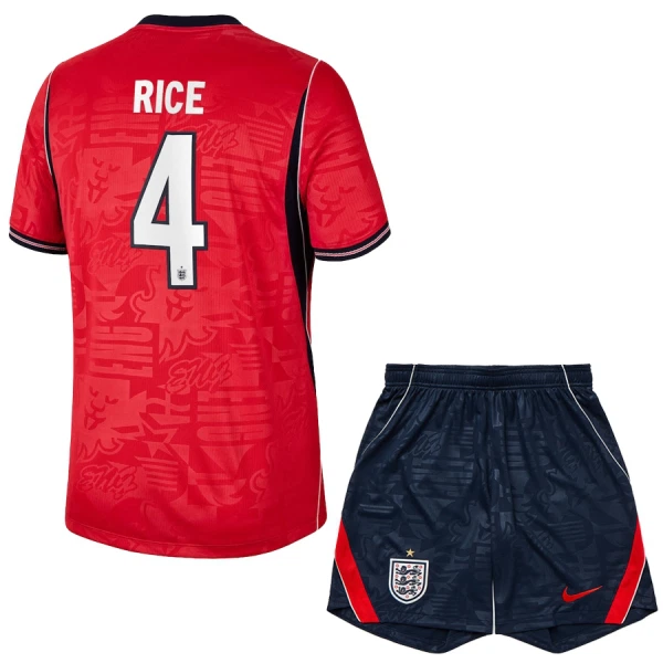 Camisolas Inglaterra Declan Rice 4 Criança Equipamento Alternativo Mundial 2026