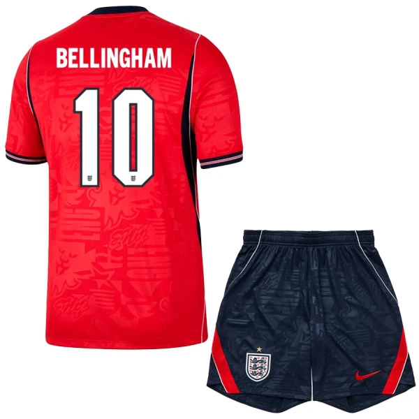 Camisolas Inglaterra Jude Bellingham 10 Criança Equipamento Alternativo Mundial 2026