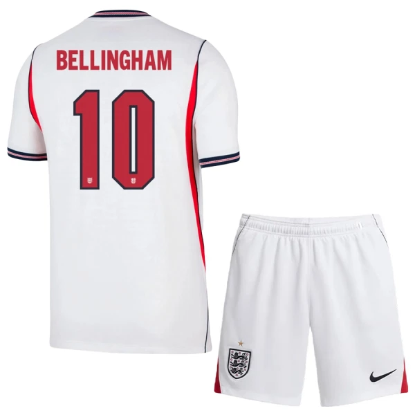 Camisolas Inglaterra Jude Bellingham 10 Criança Equipamento Principal Mundial 2026