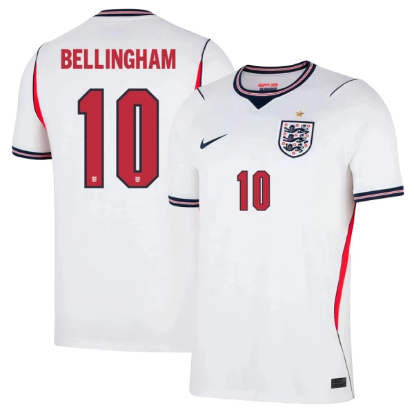 Camisolas Inglaterra Jude Bellingham 10 Equipamento Principal Mundial 2026