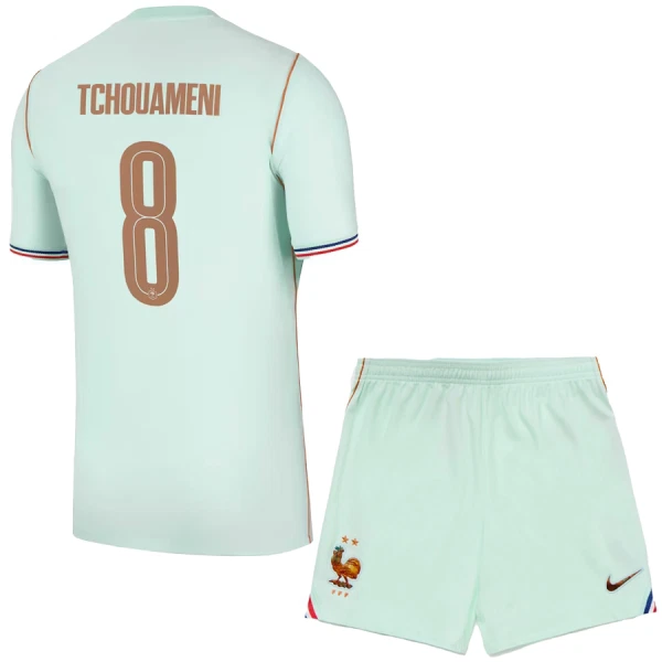 Camisolas França Aurélien Tchouaméni 8 Criança Equipamento Alternativo Mundial 2026