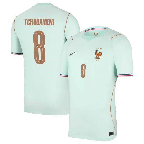 Camisolas França Aurélien Tchouaméni 8 Equipamento Alternativo Mundial 2026 Camisolas França Aurélien Tchouaméni 8 Equipamento Alternativo Mundial 2026