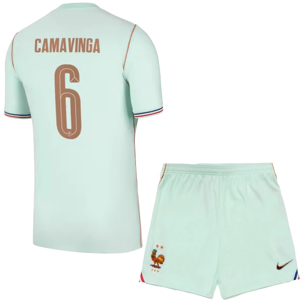 Camisolas França Eduardo Camavinga 6 Criança Equipamento Alternativo Mundial 2026 Camisolas França Eduardo Camavinga 6 Criança Equipamento Alternativo Mundial 2026