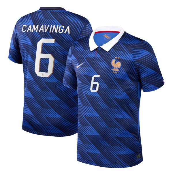 Camisolas França Eduardo Camavinga 6 Equipamento Principal Mundial 2026
