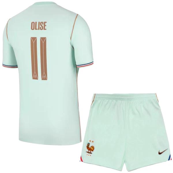 Camisolas França Olise 11 Criança Equipamento Alternativo Mundial 2026