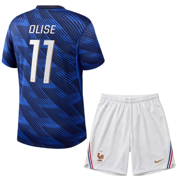 Camisolas França Olise 11 Criança Equipamento Principal Mundial 2026