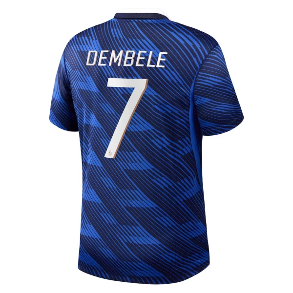 Camisolas França Ousmane Dembélé 7 Equipamento Principal Mundial 2026