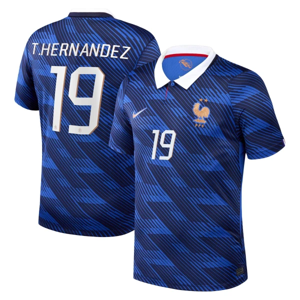 Camisolas França Theo Hernández 19 Equipamento Principal Mundial 2026 Camisolas França Theo Hernández 19 Equipamento Principal Mundial 2026
