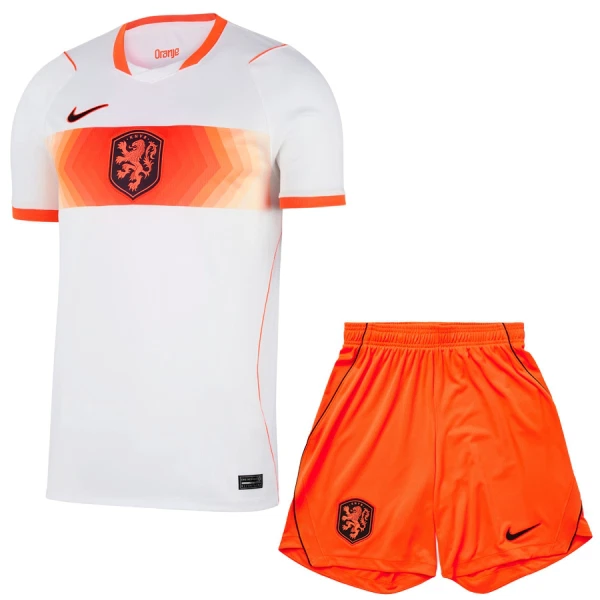 Camisolas Holanda Criança Equipamento Alternativo Mundial 2026 Camisolas Holanda Criança Equipamento Alternativo Mundial 2026
