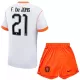 Camisolas Holanda Frenkie de Jong 21 Criança Equipamento Alternativo Mundial 2026