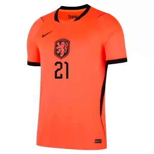 Camisolas Holanda Frenkie de Jong 21 Criança Equipamento Principal Mundial 2026
