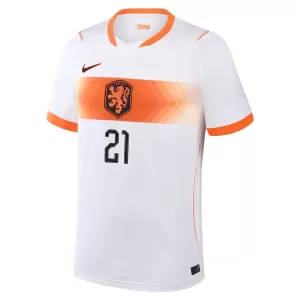 Camisolas Holanda Frenkie de Jong 21 Equipamento Alternativo Mundial 2026
