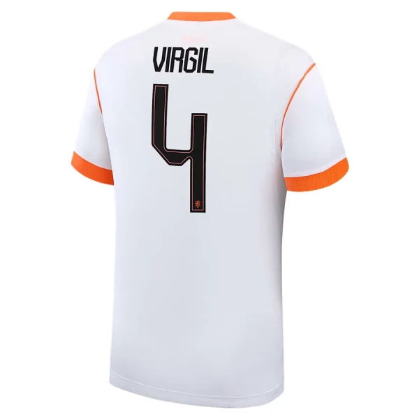 Camisolas Holanda Virgil van Dijk 4 Criança Equipamento Alternativo Mundial 2026