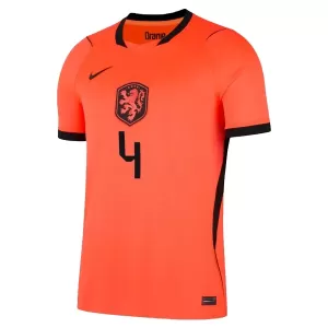 Camisolas Holanda Virgil van Dijk 4 Equipamento Principal Mundial 2026