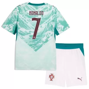 Camisolas Portugal Cristiano Ronaldo 7 Criança Equipamento Alternativo Mundial 2026