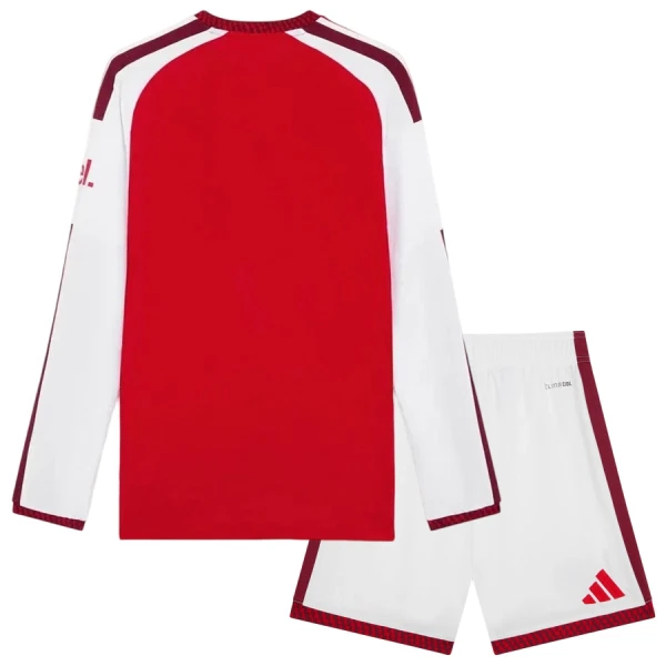 Camisolas Arsenal Criança Equipamento Principal 26/27 Manga Comprida