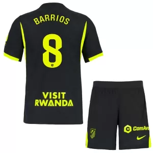 Camisolas Atlético Madrid Barrios 8 Criança Equipamento Alternativo 26/27