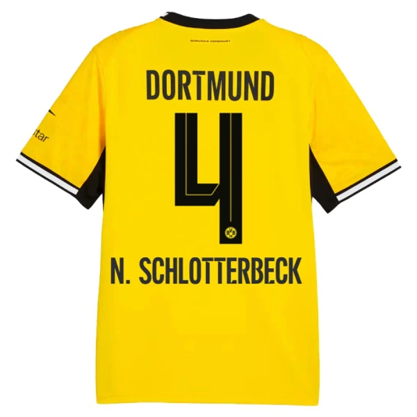 Camisolas Borussia Dortmund Nico Schlotterbeck 4 Equipamento Principal 26/27 Camisolas Borussia Dortmund Nico Schlotterbeck 4 Equipamento Principal 26/27