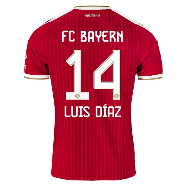 Camisolas FC Bayern de Munique Luis Díaz 14 Equipamento Principal 26/27 Camisolas FC Bayern de Munique Luis Díaz 14 Equipamento Principal 26/27