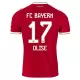 Camisolas FC Bayern de Munique Olise 17 Criança Equipamento Principal 26/27