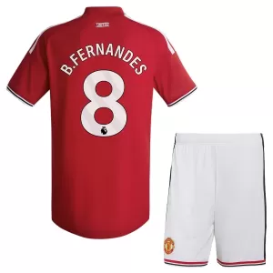 Camisolas Manchester United Bruno Fernandes 8 Criança Equipamento Principal 26/27 Camisolas Manchester United Bruno Fernandes 8 Criança Equipamento Principal 26/27