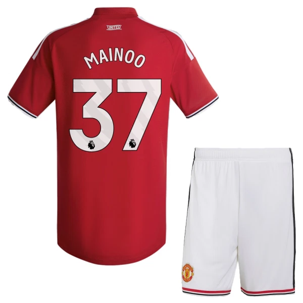 Camisolas Manchester United Mainoo 37 Criança Equipamento Principal 26/27 Camisolas Manchester United Mainoo 37 Criança Equipamento Principal 26/27