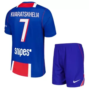 Camisolas Paris Saint-Germain Kvaratskhelia 7 Criança Equipamento Principal 26/27