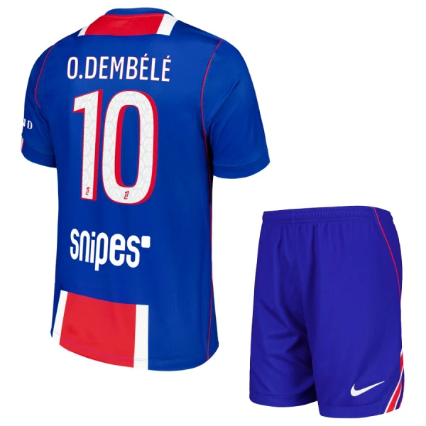Camisolas Paris Saint-Germain Ousmane Dembélé 10 Criança Equipamento Principal 26/27