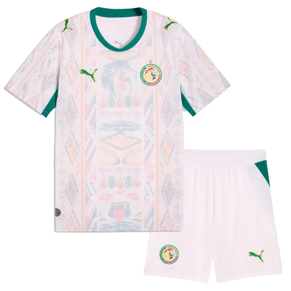Camisolas Senegal Criança Equipamento Principal Mundial 2026 Camisolas Senegal Criança Equipamento Principal Mundial 2026