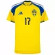 Camisolas Suécia Gyokeres 17 Equipamento Principal Mundial 2026