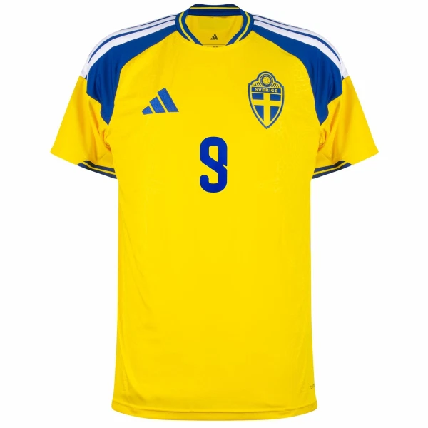 Camisolas Suécia Isak 9 Equipamento Principal Mundial 2026