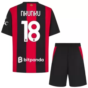 Camisolas AC Milan Christopher Nkunku 18 Criança Equipamento Principal 26/27 Camisolas AC Milan Christopher Nkunku 18 Criança Equipamento Principal 26/27