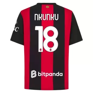 Camisolas AC Milan Christopher Nkunku 18 Equipamento Principal 26/27 Camisolas AC Milan Christopher Nkunku 18 Equipamento Principal 26/27