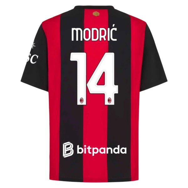 Camisolas AC Milan Luka Modric 14 Equipamento Principal 26/27 Camisolas AC Milan Luka Modric 14 Equipamento Principal 26/27