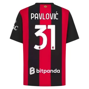 Camisolas AC Milan Pavlovic 31 Equipamento Principal 26/27